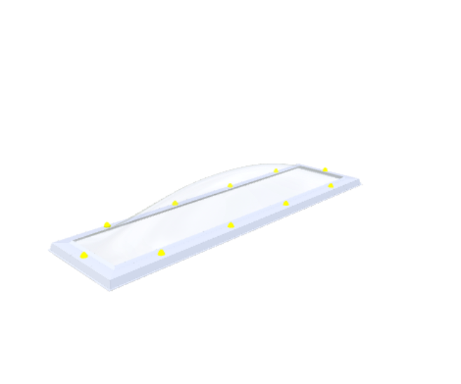 Coupole Skylux 40x190cm