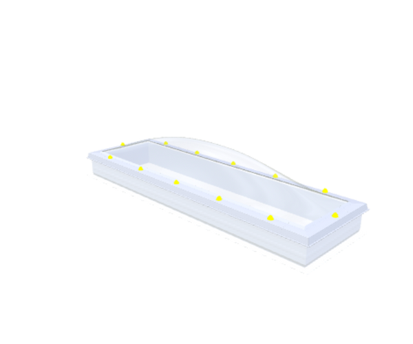 Coupole Skylux avec costière fixe 50x200cm