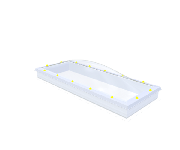 Coupole Skylux avec costière fixe 70x200cm