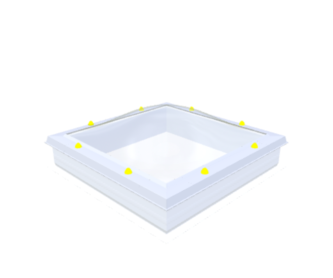 Coupole Skylux avec costière fixe 85x85cm