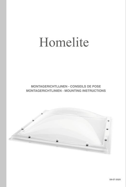 Notice de pose – coupoles Homelite