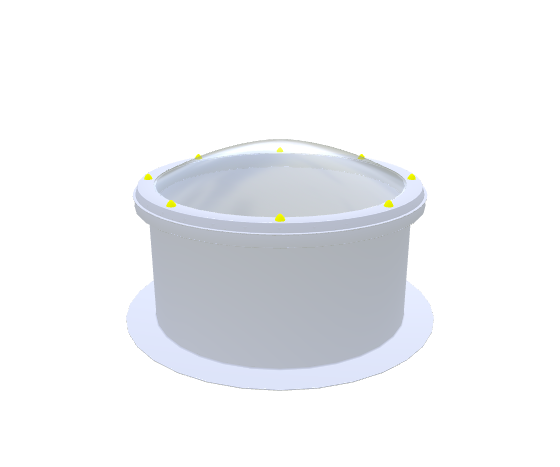 Round Polyester Curb with diameter ⌀ 170 cm
