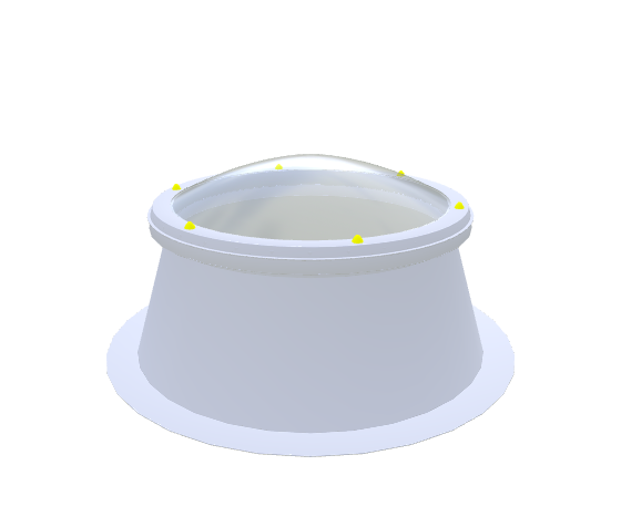 Round Polyester Curb with diameter ⌀ 80 cm