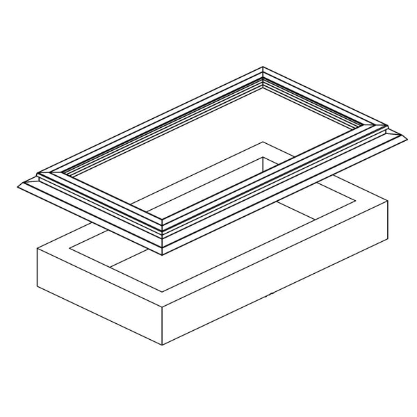 Skylux-Adapter frame for Skylux skylight or flat roof window 60x80 cm-1