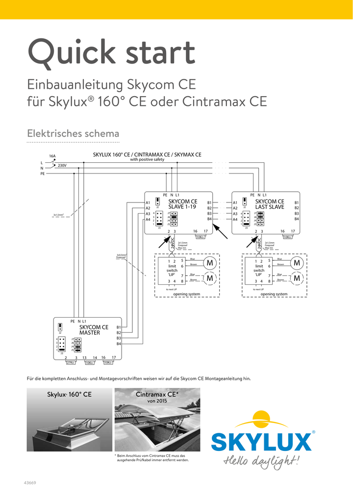 Skylux-Connection Diagrams Skycom Control Units-9