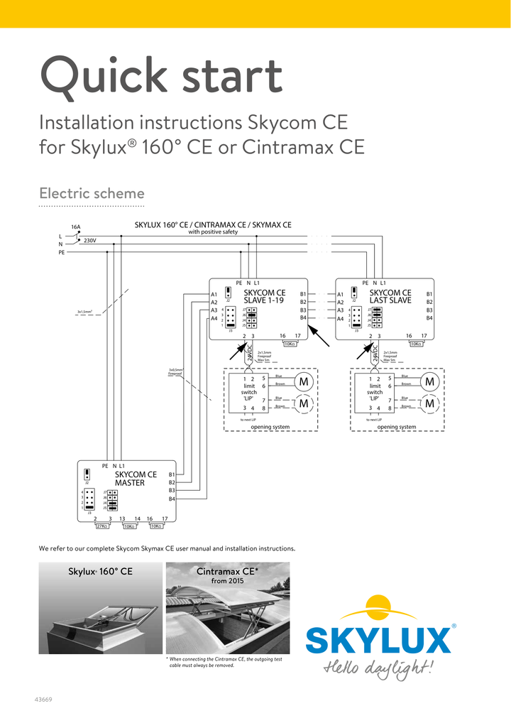 Skylux-Connection Diagrams Skycom Control Units-Skycom CE-English-3