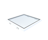 Skylux-Flat roof window Vitria 100x100 cm-Fixed-Not applicable-Upstand / curb or renovation frame not included-1