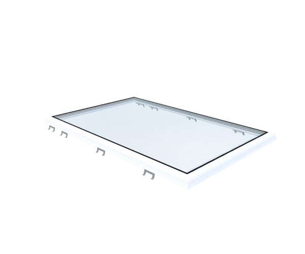 Skylux-Flat roof window Vitria 100x160 cm-Fixed-Not applicable-Upstand / curb or renovation frame not included-1