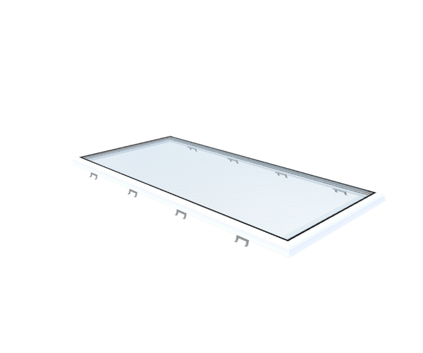 Skylux-Flat roof window Vitria 100x220 cm-Fixed-Not applicable-Upstand / curb or renovation frame not included-1