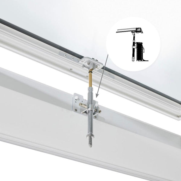 Skylux-Flat roof window Vitria 40x70 cm-Openable-Single manual spindle with eye-Straight curb 20/00 (20 cm high)-2