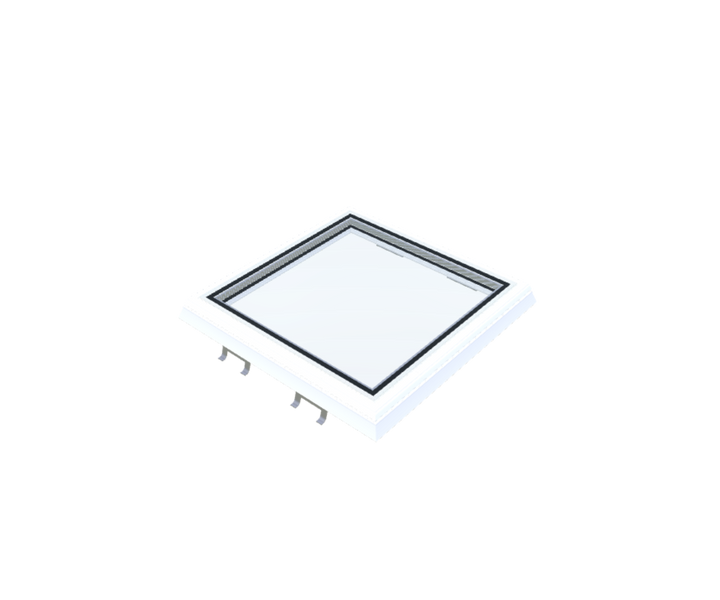 Skylux-Flat roof window Vitria 50x50 cm-Fixed-Not applicable-Upstand / curb or renovation frame not included-1