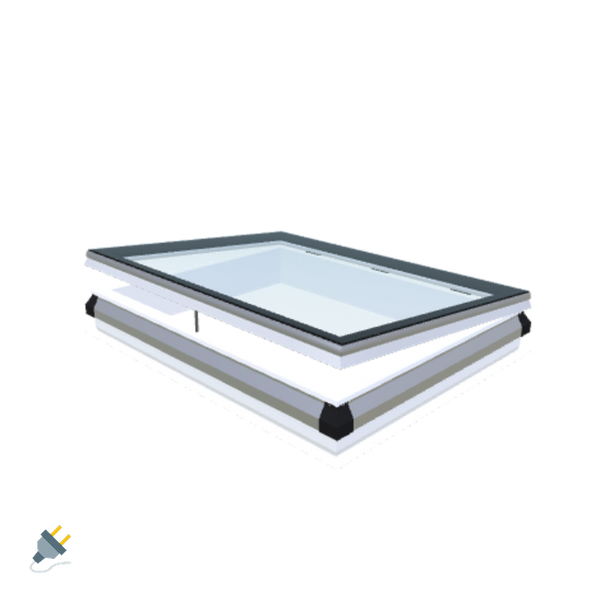 Skylux-iWindow - Opening Flat Roof Window - Complete Set 100x130 cm-1
