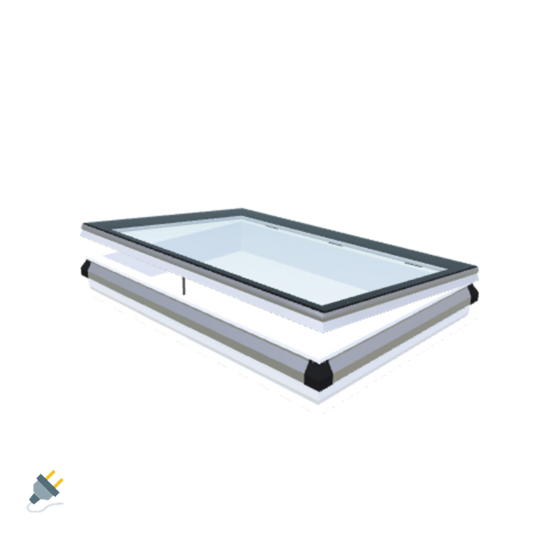 Skylux-iWindow - Opening Flat Roof Window - Complete Set 100x150 cm-1