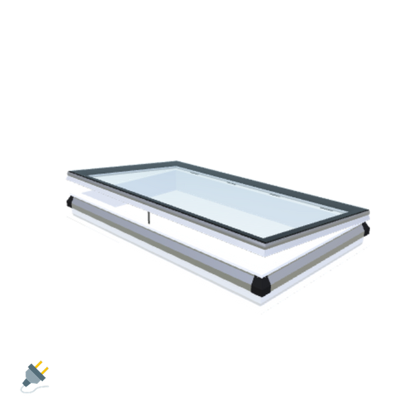 Skylux-iWindow - Opening Flat Roof Window - Complete Set 100x180 cm-1