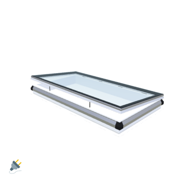 Skylux-iWindow - Opening Flat Roof Window - Complete Set 100x200 cm-1