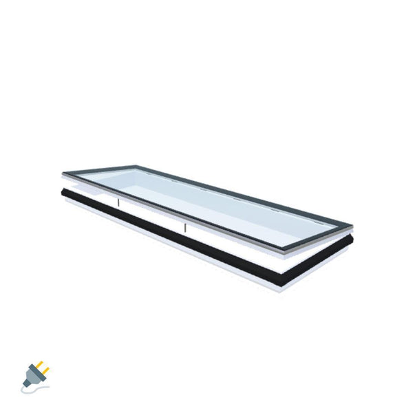 Skylux-iWindow - Opening Flat Roof Window - Complete Set 100x300 cm-1