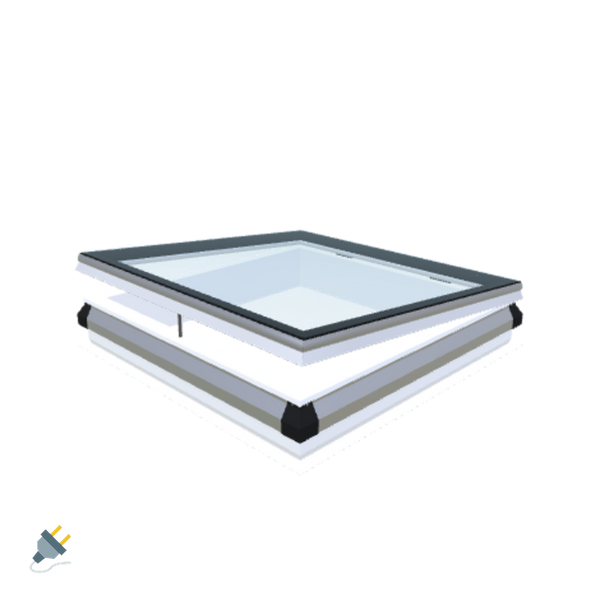 Skylux-iWindow - Opening Flat Roof Window - Complete Set 105x105 cm-1