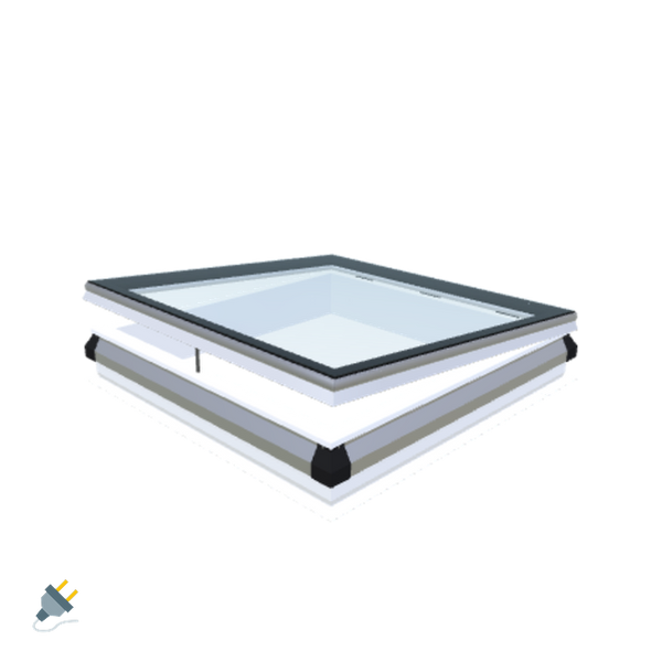 Skylux-iWindow - Opening Flat Roof Window - Complete Set 110x110 cm-1