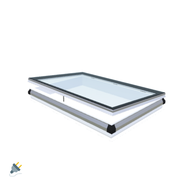 Skylux-iWindow - Opening Flat Roof Window - Complete Set 110x170 cm-1