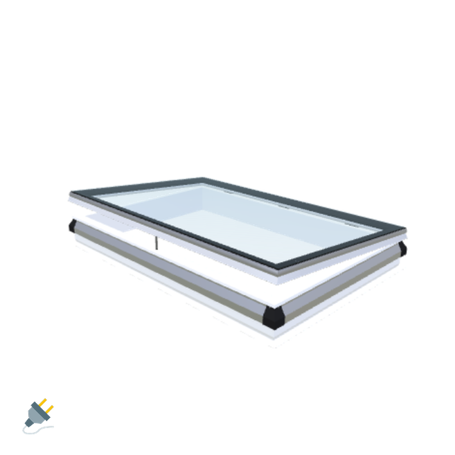 Skylux-iWindow - Opening Flat Roof Window - Complete Set 110x170 cm-1