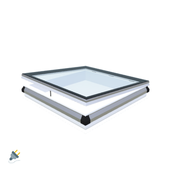Skylux-iWindow - Opening Flat Roof Window - Complete Set 120x120 cm-1