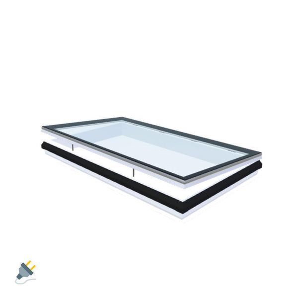 Skylux-iWindow - Opening Flat Roof Window - Complete Set 120x210 cm-1
