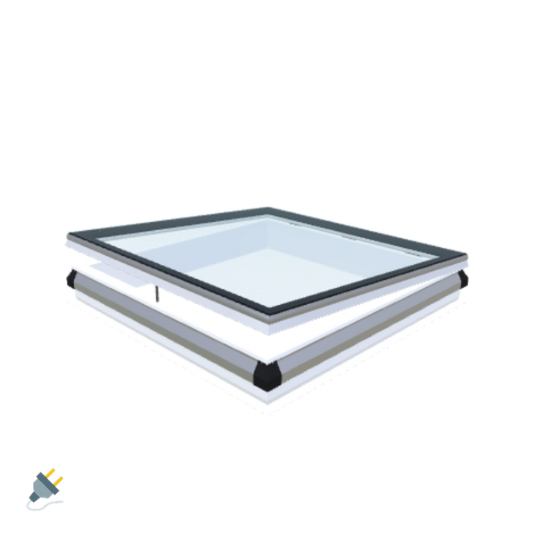 Skylux-iWindow - Opening Flat Roof Window - Complete Set 130x130 cm-1