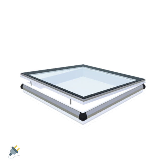 Skylux-iWindow - Opening Flat Roof Window - Complete Set 140x140 cm-1