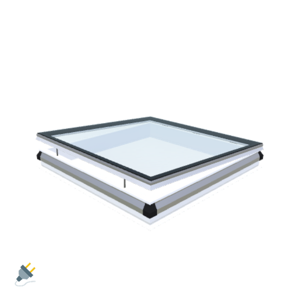 Skylux-iWindow - Opening Flat Roof Window - Complete Set 150x150 cm-1