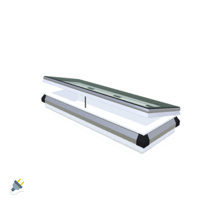 Skylux-iWindow - Opening Flat Roof Window - Complete Set 40x130 cm-1