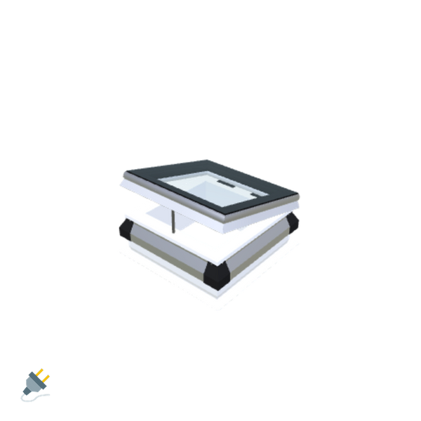 Skylux-iWindow - Opening Flat Roof Window - Complete Set 40x40 cm-1