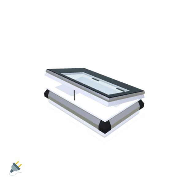 Skylux-iWindow - Opening Flat Roof Window - Complete Set 40x70 cm-1