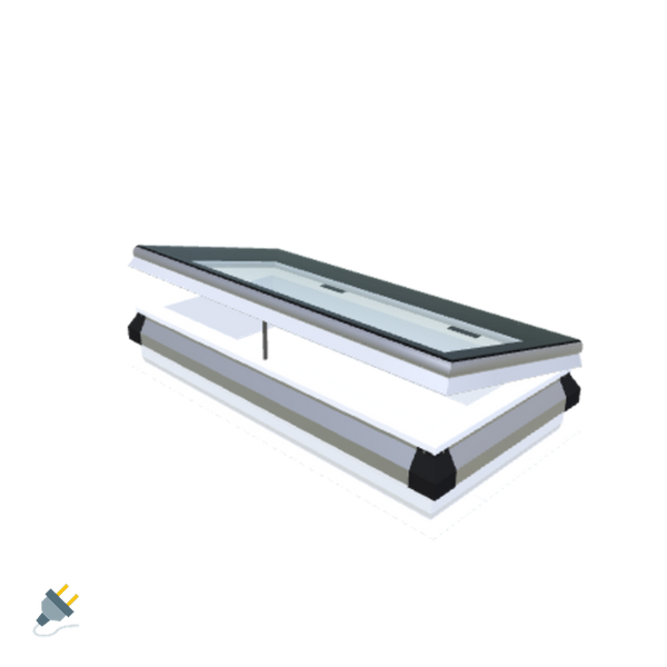 Skylux-iWindow - Opening Flat Roof Window - Complete Set 45x105 cm-1