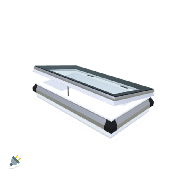 Skylux-iWindow - Opening Flat Roof Window - Complete Set 50x100 cm-1