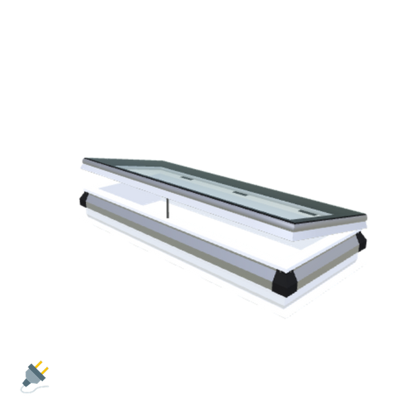 Skylux-iWindow - Opening Flat Roof Window - Complete Set 50x140 cm-1