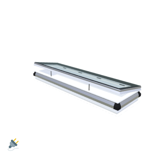 Skylux-iWindow - Opening Flat Roof Window - Complete Set 50x200 cm-1