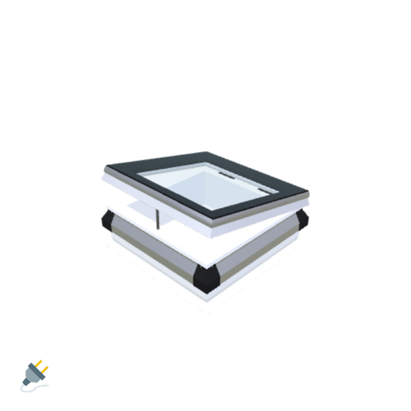 Skylux-iWindow - Opening Flat Roof Window - Complete Set 50x50 cm-1