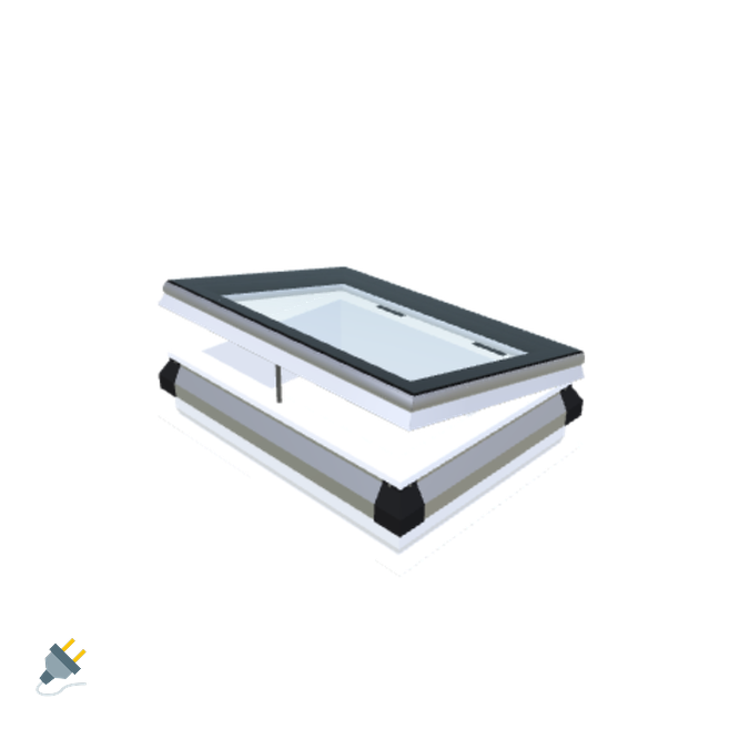 Skylux-iWindow - Opening Flat Roof Window - Complete Set 50x70 cm-1