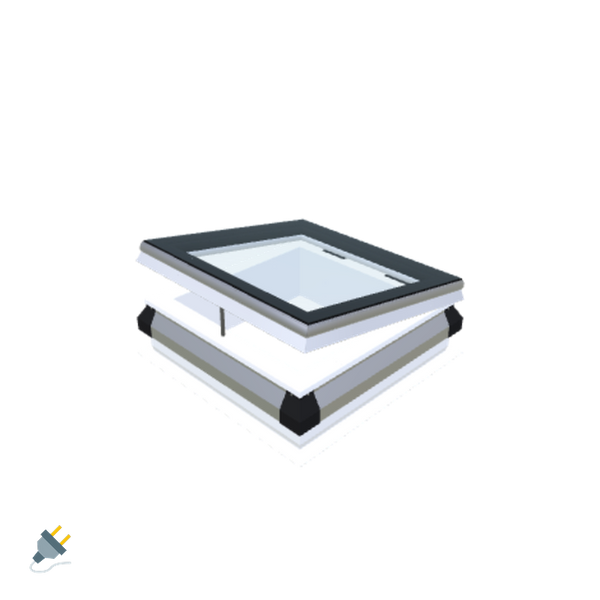 Skylux-iWindow - Opening Flat Roof Window - Complete Set 55x55 cm-1