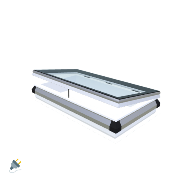 Skylux-iWindow - Opening Flat Roof Window - Complete Set 60x120 cm-1