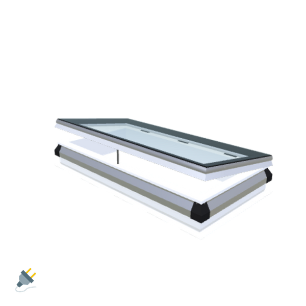 Skylux-iWindow - Opening Flat Roof Window - Complete Set 60x130 cm-1