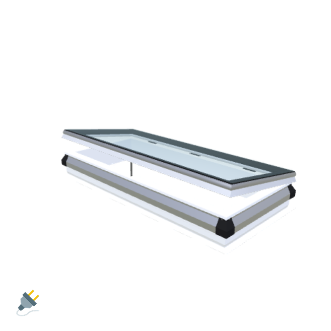 Skylux-iWindow - Opening Flat Roof Window - Complete Set 60x150 cm-1