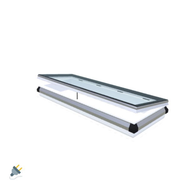 Skylux-iWindow - Opening Flat Roof Window - Complete Set 60x180 cm-1