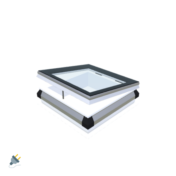 Skylux-iWindow - Opening Flat Roof Window - Complete Set 60x60 cm-1