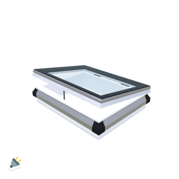 Skylux-iWindow - Opening Flat Roof Window - Complete Set 60x80 cm-1