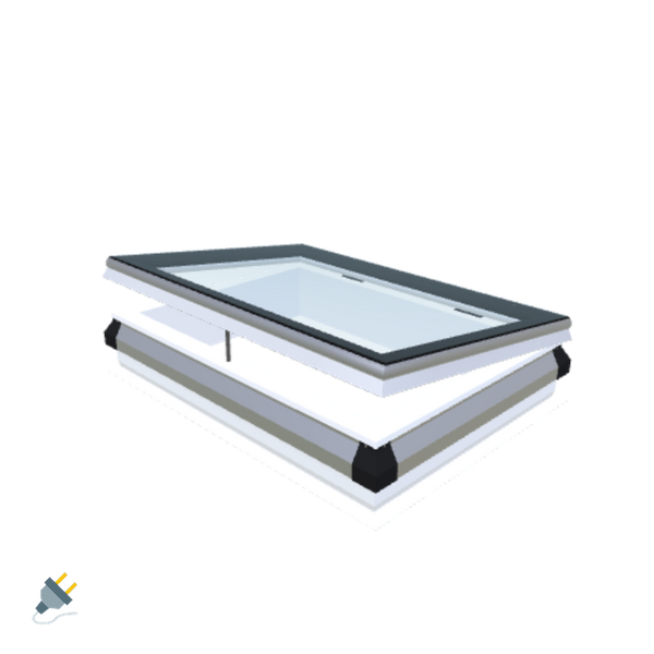 Skylux-iWindow - Opening Flat Roof Window - Complete Set 70x100 cm-1