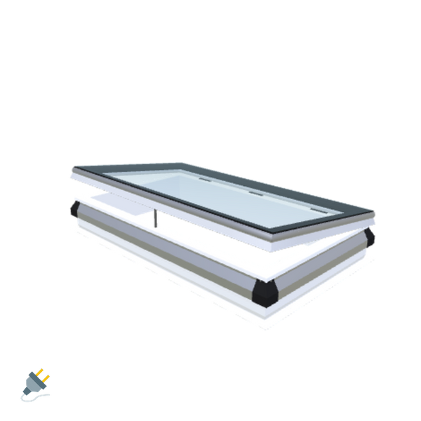 Skylux-iWindow - Opening Flat Roof Window - Complete Set 70x130 cm-1