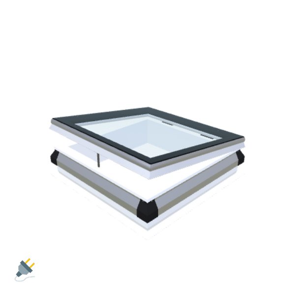 Skylux-iWindow - Opening Flat Roof Window - Complete Set 70x70 cm-1