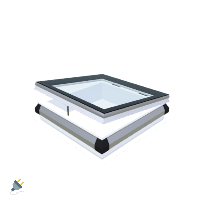 Skylux-iWindow - Opening Flat Roof Window - Complete Set 70x70 cm-1