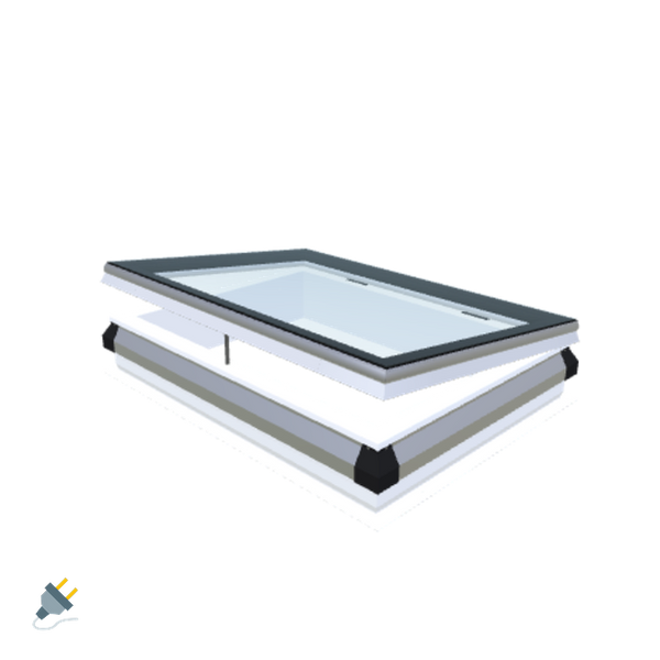Skylux-iWindow - Opening Flat Roof Window - Complete Set 75x105 cm-1